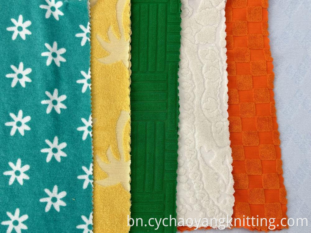 jacquard cotton terry towels